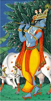 krishna miniaturgemälde